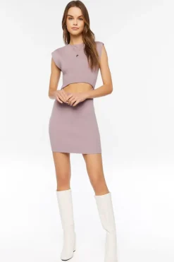 Cutout Mini Sweater Dress