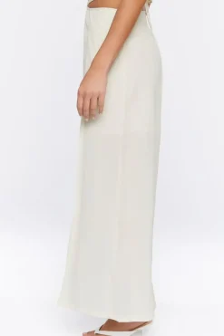 Cutout M-Slit Maxi Skirt