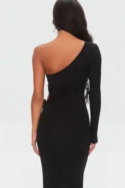 Cutout One-Shoulder Bodycon Dress