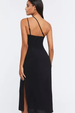 Cutout One-Shoulder Midi Dress