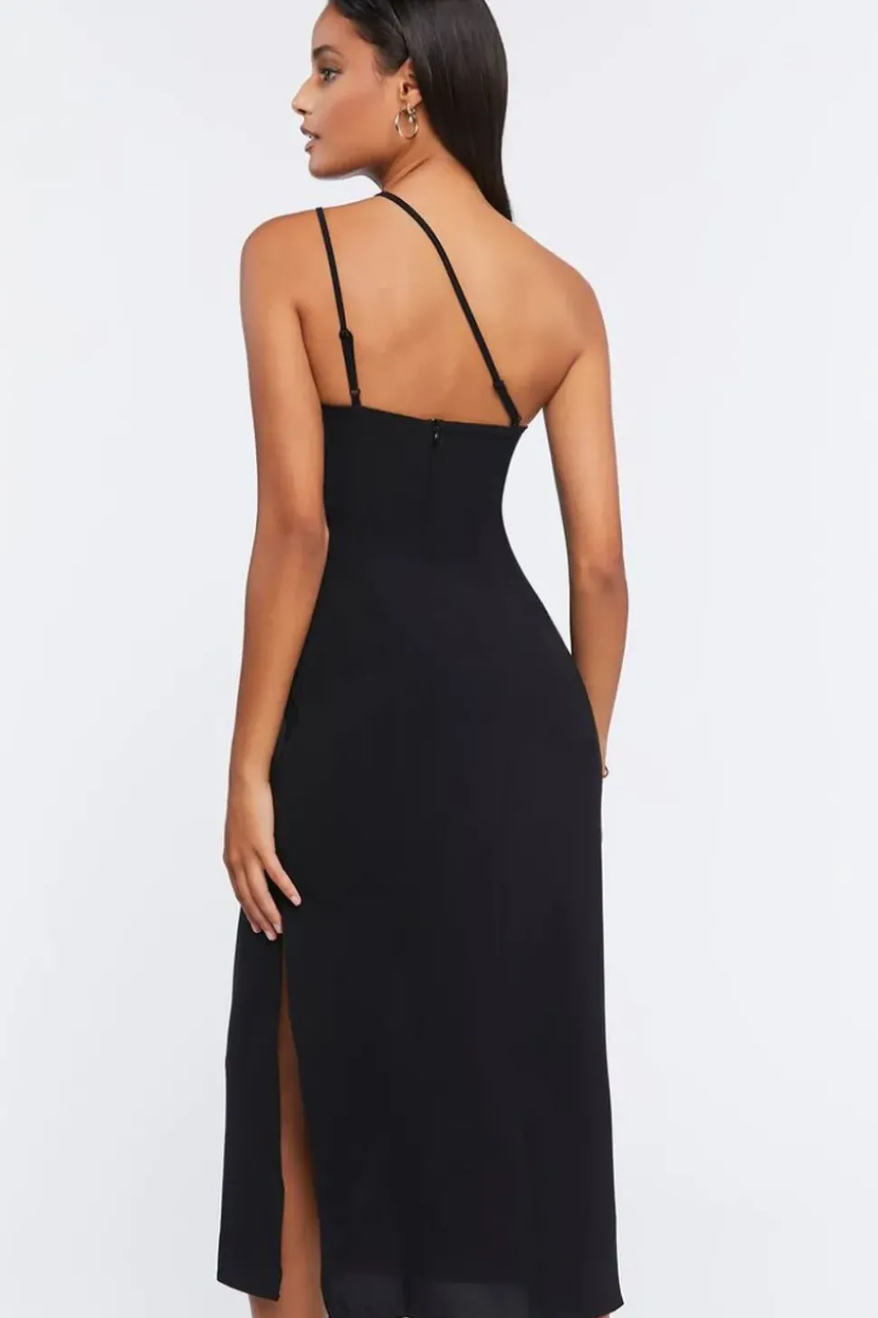 Cutout One-Shoulder Midi Dress