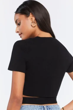 Cutout O-Ring Crop Top