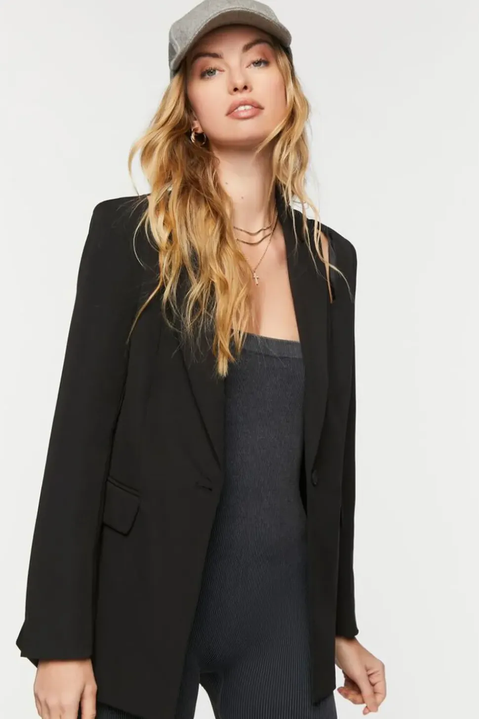 Cutout Peak-Lapel Blazer