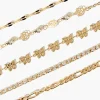 Cutout Rose & Butterfly Bracelet Set