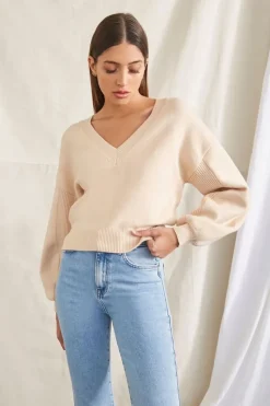 Cutout Self-Tie Sweater