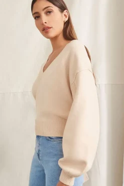 Cutout Self-Tie Sweater