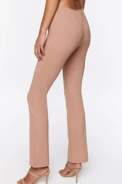 Cutout Straight-Leg Pants