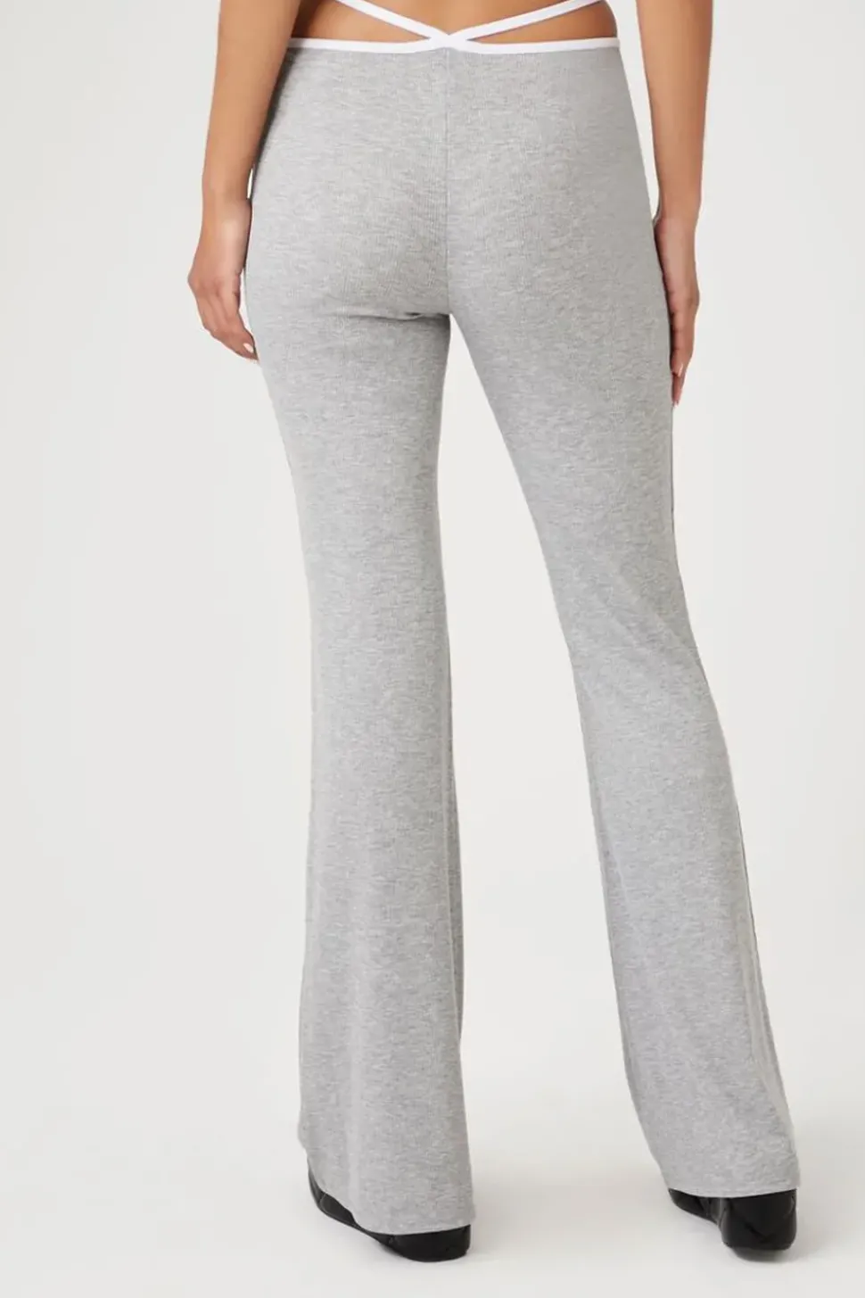 Cutout Strappy Flare Pants