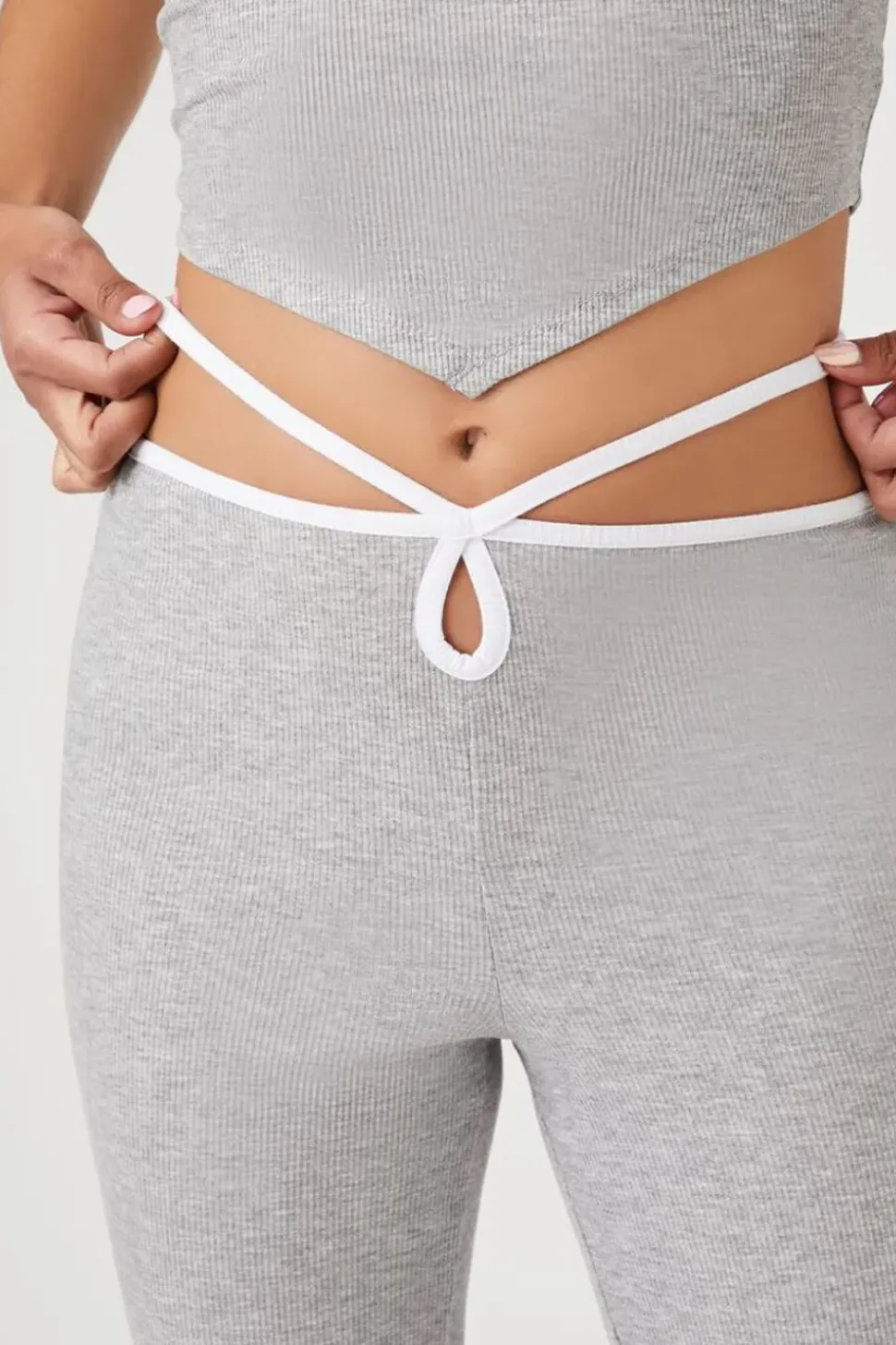 Cutout Strappy Flare Pants
