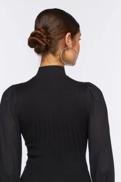 Cutout Sweater-Knit Top