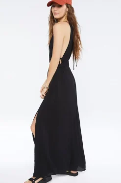 Cutout Tie-Back Maxi Dress