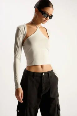 Cutout Tie-Neck Top