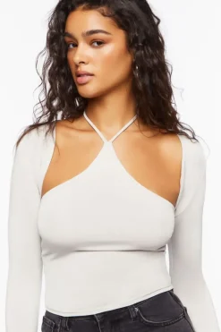 Cutout Tie-Neck Top