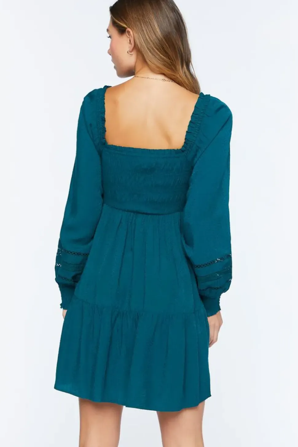Cutout Tiered Babydoll Dress