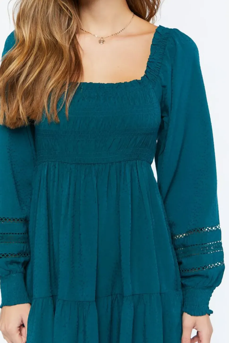 Cutout Tiered Babydoll Dress