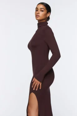 Cutout Turtleneck Sweater Dress