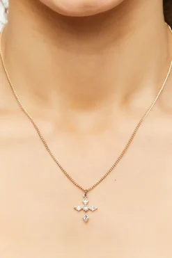 Cz Cross Pendant Necklace