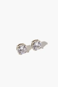 Cz Necklace & Stud Earring Set