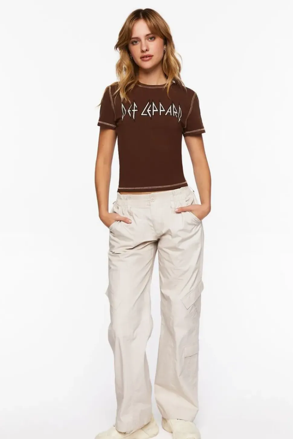 Def Leppard Studded Graphic Baby Tee