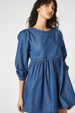 Denim Babydoll Dress