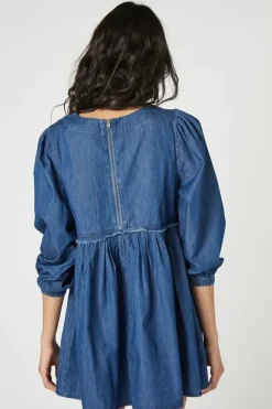 Denim Babydoll Dress