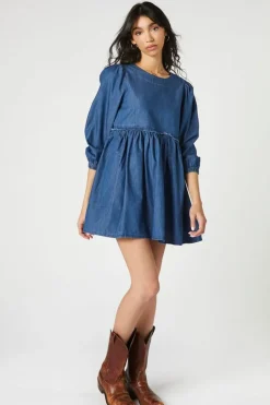 Denim Babydoll Dress