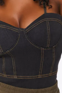 Denim Bustier Bodysuit
