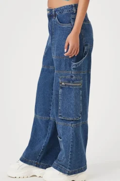 Denim Cargo Jeans