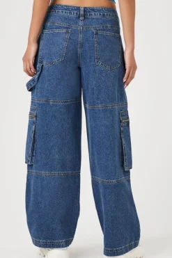 Denim Cargo Jeans