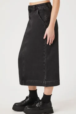Denim Midi Skirt
