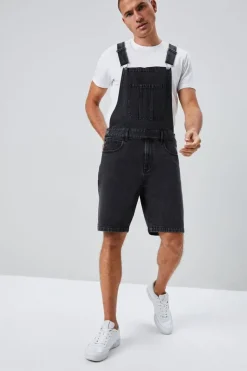 Denim Overall Shorts