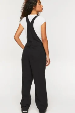 Denim Straight-Leg Overalls