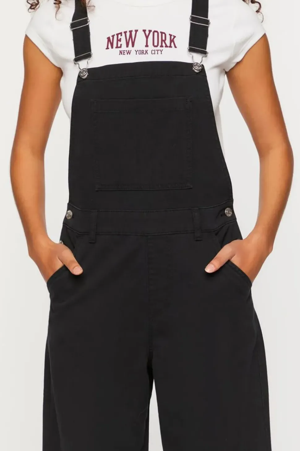 Denim Straight-Leg Overalls