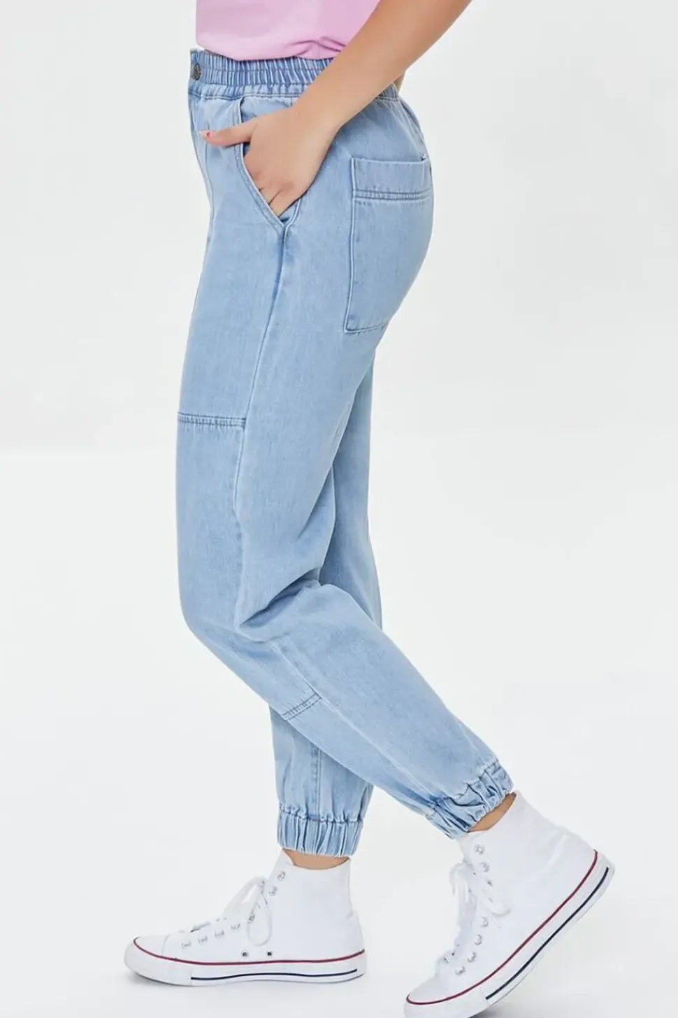 Denim Utility Joggers