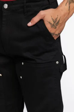 Denim Utility Pants