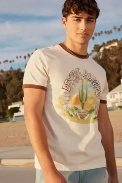 Desert Parties Graphic Ringer Tee