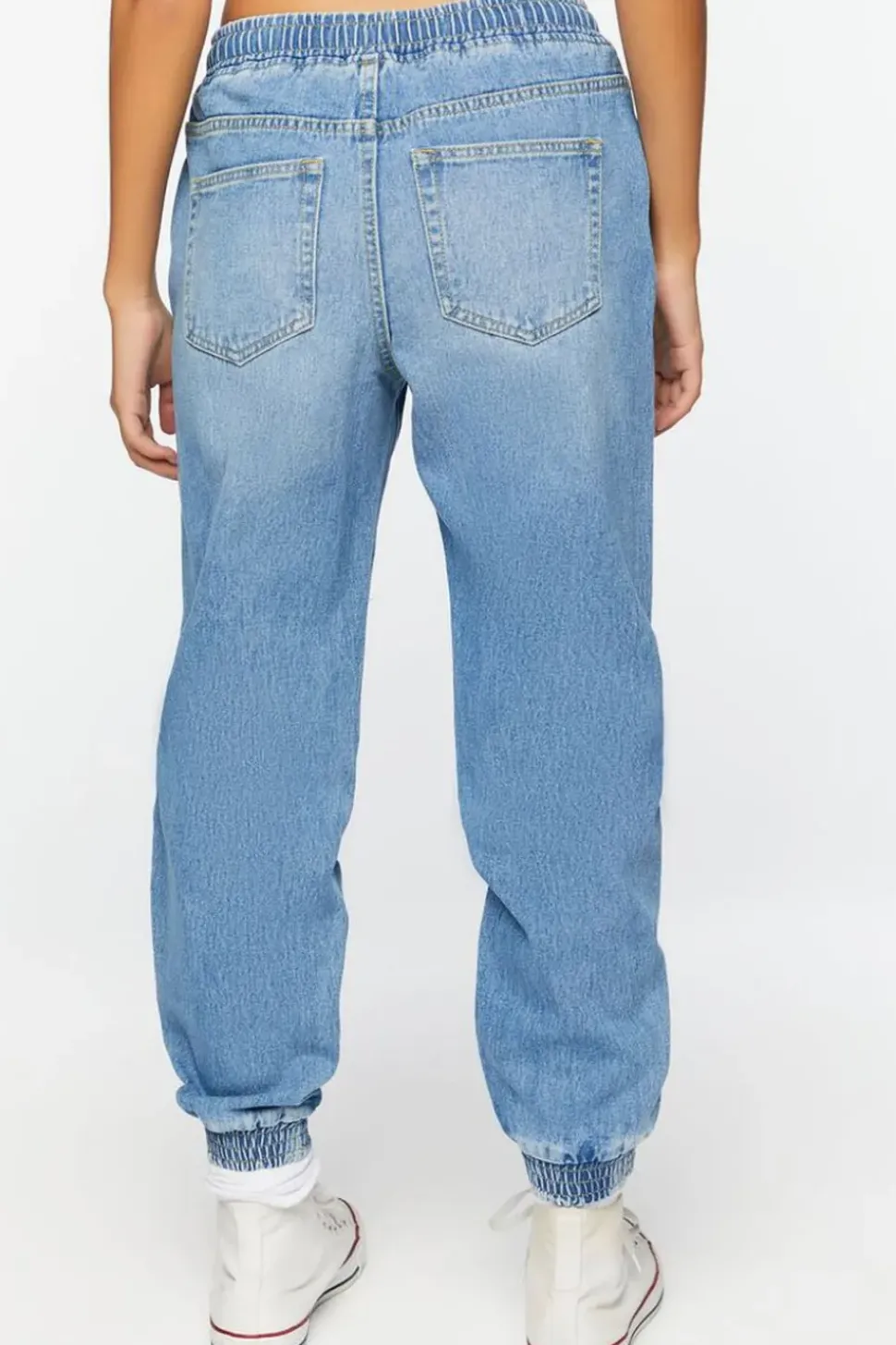 Destroyed Denim Joggers