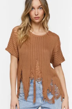 Destroyed Short-Sleeve Top