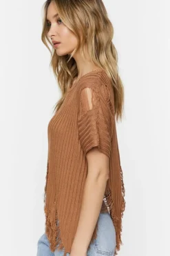 Destroyed Short-Sleeve Top