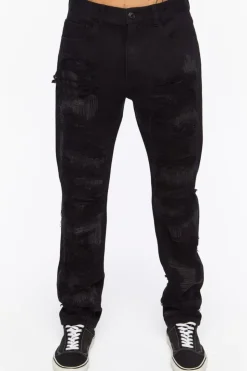Destroyed Slim-Fit Jeans