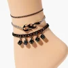Dice & Flame Anklet Set