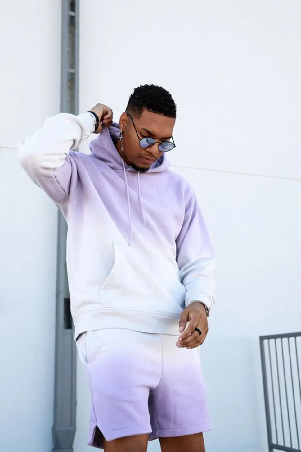 Dip-Dye Fleece Hoodie