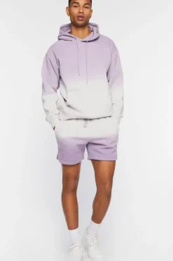 Dip-Dye Fleece Shorts