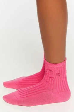 Distressed Crew Socks