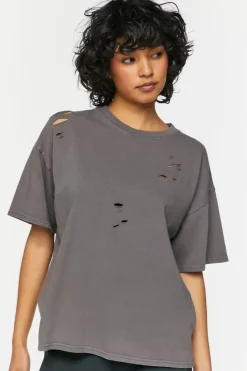 Distressed Crew Tee
