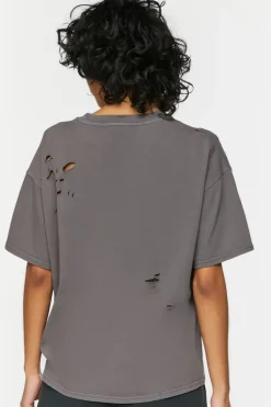 Distressed Crew Tee