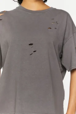 Distressed Crew Tee