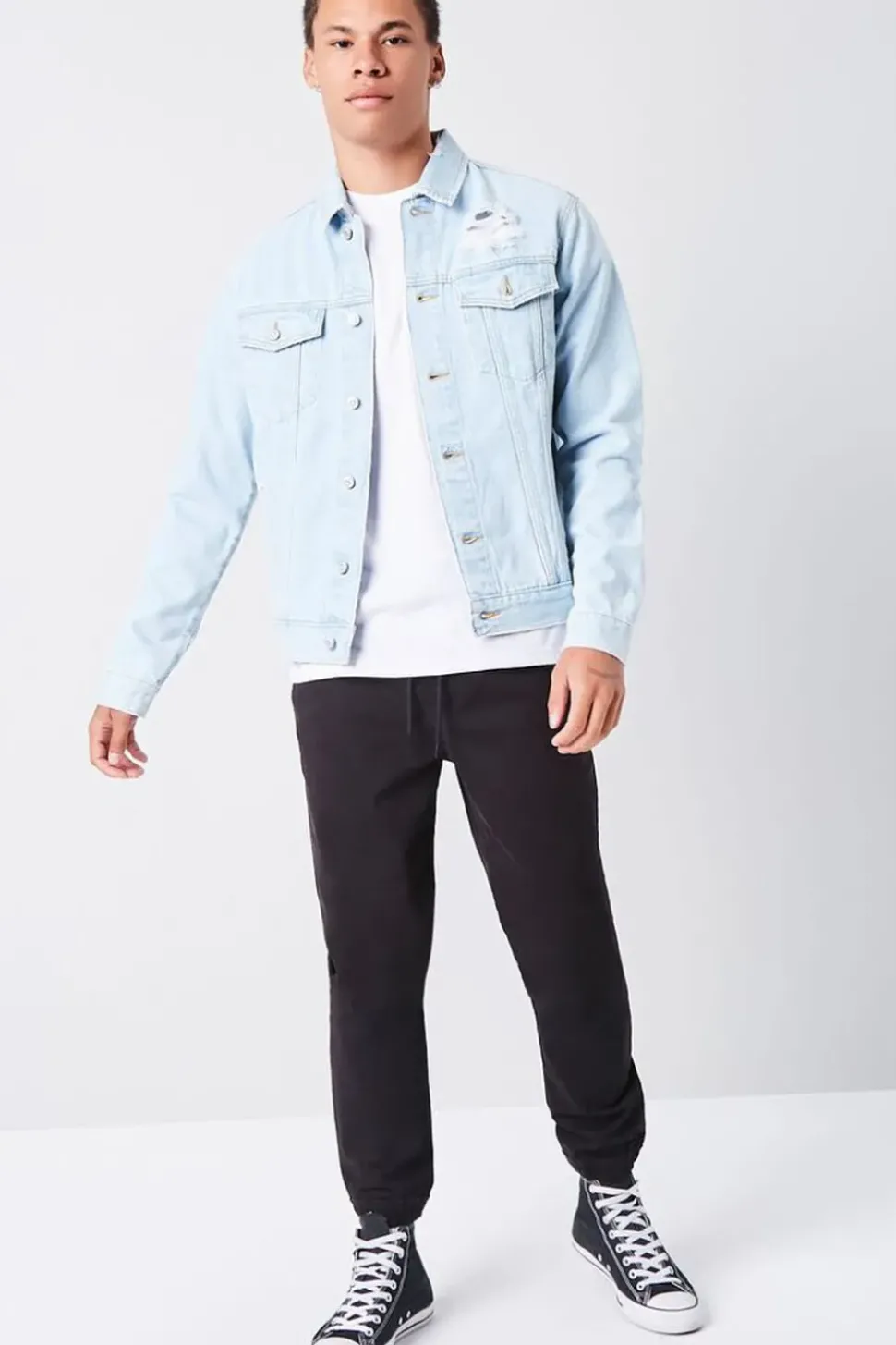 Distressed Denim Jacket