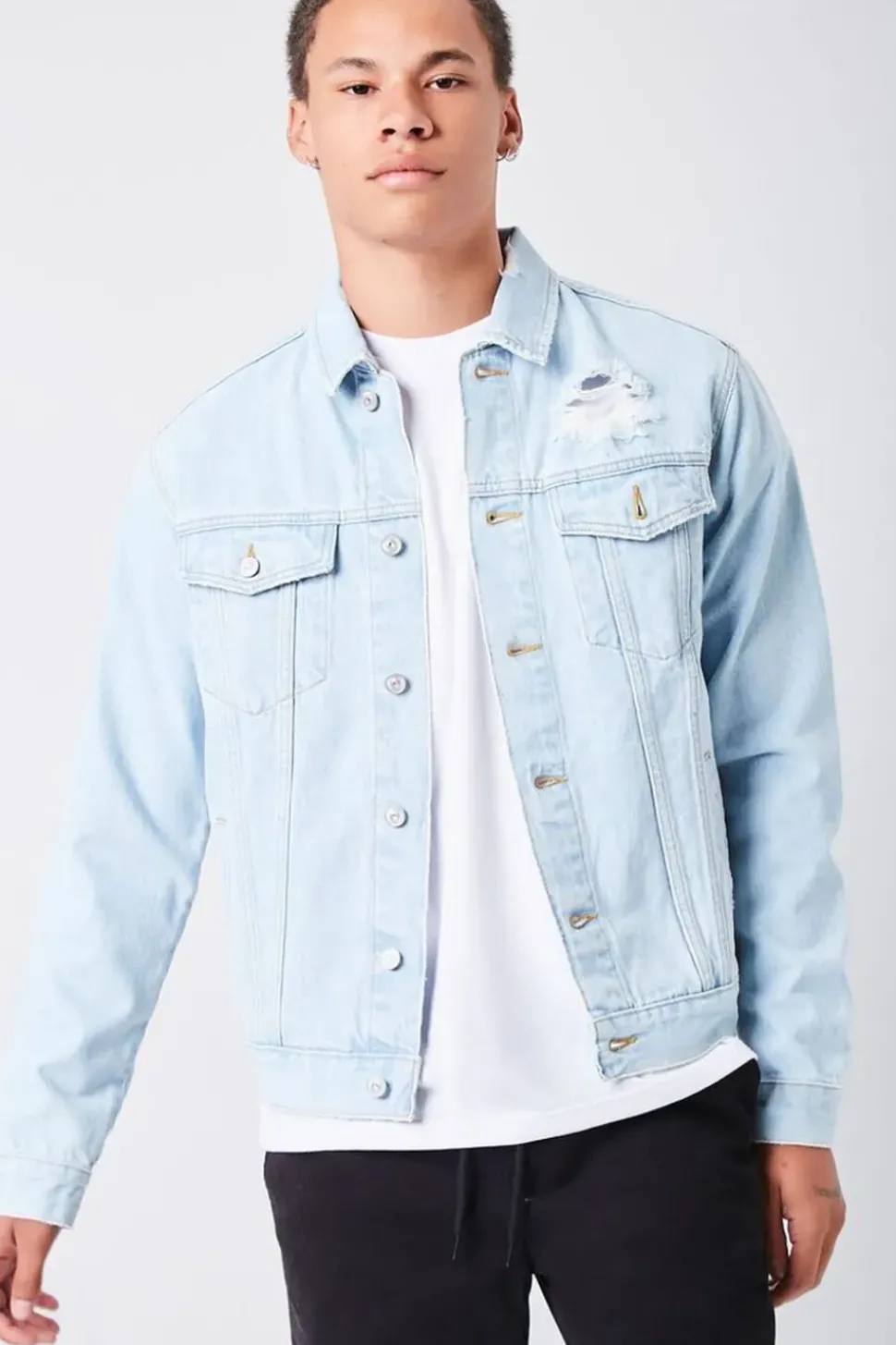 Distressed Denim Jacket