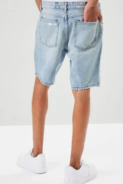 Distressed Denim Shorts